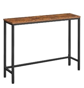 HOOBRO Console Table, Sofa Table with Support Bar,