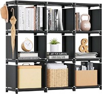 Mavivegue Book Shelf, 9 Cube Storage Organizer, DI