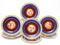 Josef Kuba Werkstatte Cabinet Plates, Set of 9