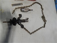 1920's Chain Drill Brace Attachment in Box