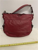 Cranberry Leather coach handbag