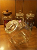 Lot of (4)  Candy and Cookie Jars