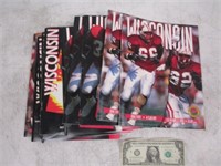 Wisconsin Badgers Football Game Programs -