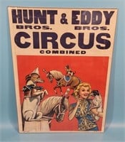 Hunt & Eddy Circus Poster Advertising
