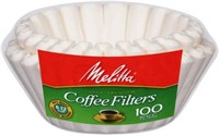 (N) MELITTA 100 Count White Basket Filter