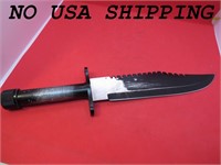 Large Bowie Style Hunting Survival Knife 15 Inches