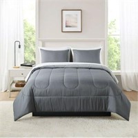Mainstays Silver 7 Piece Bed in a Bag Comforter Se