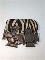 WW1 German Double Medal Ribbon Bar