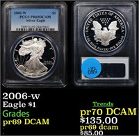 Proof PCGS 2006-w Silver Eagle Dollar $1 Graded pr