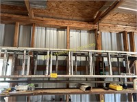 Aluminum & Wood Extension Ladder