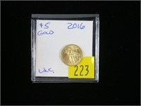 2016 $5 Gold Eagle, uncirculated