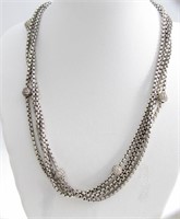 David Yurman 4-Strand Diamond Choker Necklace