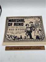 Vintage Marshall of Reno, lobby, card, red Ryder