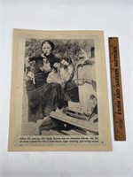 Vintage Bonnie of Bonnie and Clyde on card stock