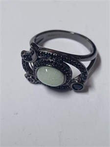 Marked Ring Bom Party Green Stone Ring