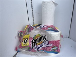 4 Bounty extra soft paper towel rolls