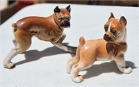 VINTAGE DOG FIGURES PORCELAIN