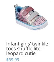 Size 9 sketchers Infant girls’ twinkle toes