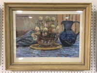 FRED R. WINTERBOTTOM "MUMS AND STILLIFE" PASTEL