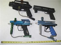 4 Assorted Paintball Guns for Parts