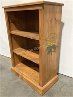 Carved Sunflower Hardwood Bookcase
