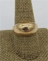 14k Dome Ring 5.6 Grams Size 9.5 5/8" wide