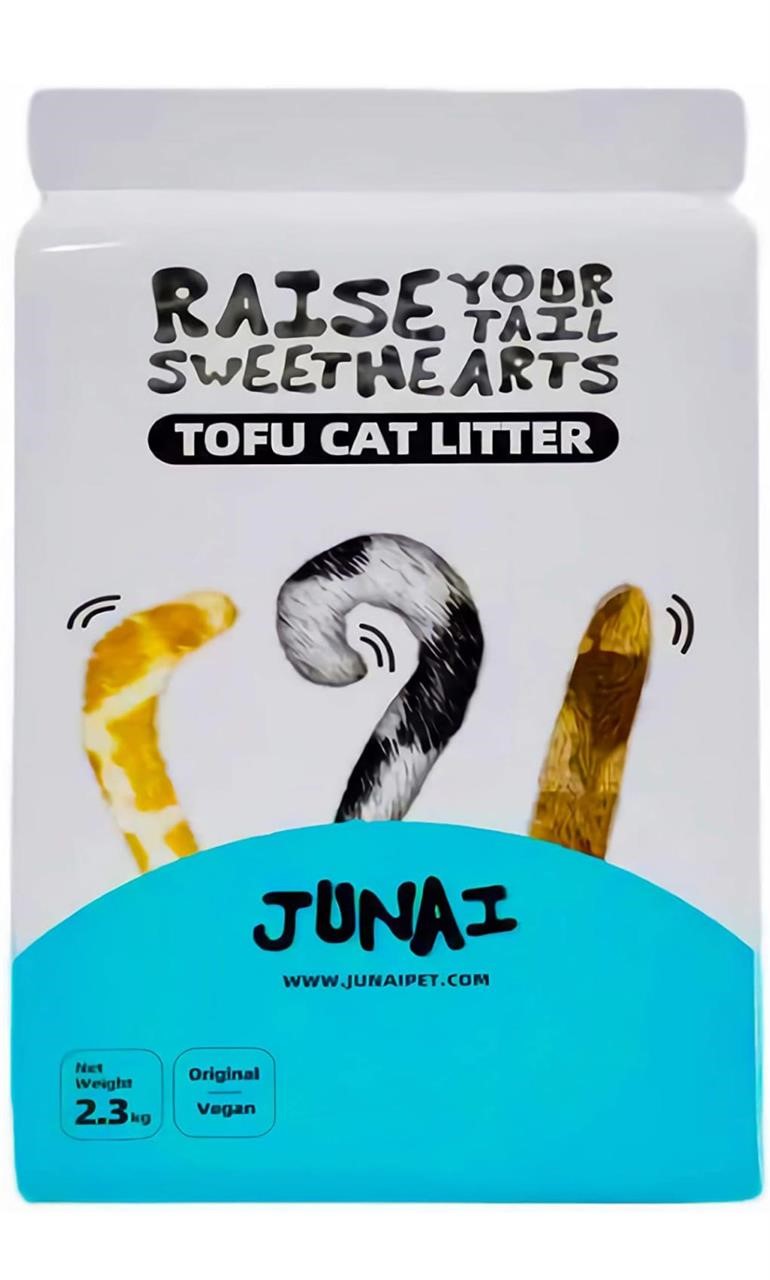 JUNAI Tofu Cat Litter 2.3kg Original Clumping C...