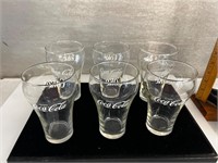 Coca Cola glasses set of 6