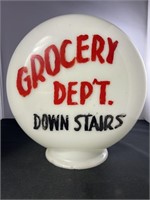 Grocery Department Glass Light Globe