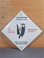 Red-Cockaded Woodpecker tin sign