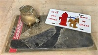 Single Mudflap, Water Meter & Novelty License