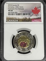 2018 Canada Colorized $2 Coin