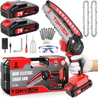 Mini Chainsaw 6-Inch Battery Powered - Cordless El