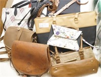 Lot Purses some leather