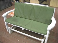 Wooden 54" Porch Glider W/ Cushions