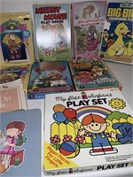 VTG COLORFORM PLAY SETS & LACE-UP CARDS/SEWING