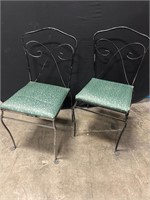 2X METEO MCM OUTDOOR CHAIRS