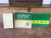 3 x BP Service Station Books