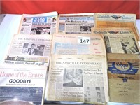 Historical Moments Newspapers Lot