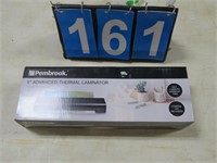 PEMBROOK 9" ADVANCE THERMAL LAMINATOR WITH LETTER