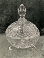 Vintage Lead Crystal Candy Dish