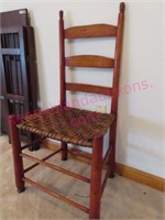 Antique 1800's shaker caned chair (nice)