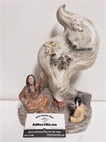 *Native American Figurine: Father Telling Story