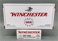 2x - Winchester 357 Sig 50 Rds/Box