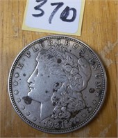 1921 D  SILVER  AMERICAN  DOLLAR Coin