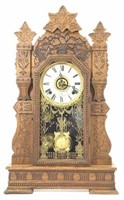 Vintage Gilbert Clock Company Gingerbread Clock