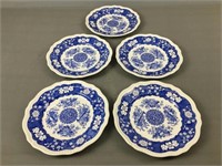 5 Pc 11" Spode Collector Plates