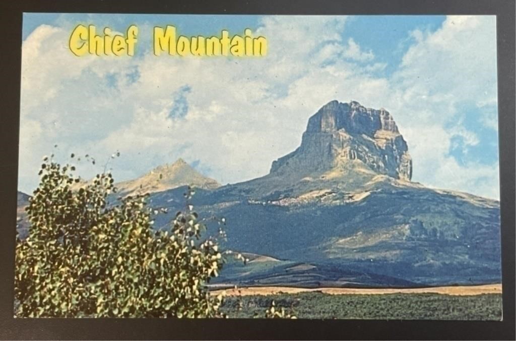 Vintage Chief Mountain RPPC Postcard