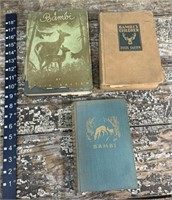 3 1900’s Bambi books
