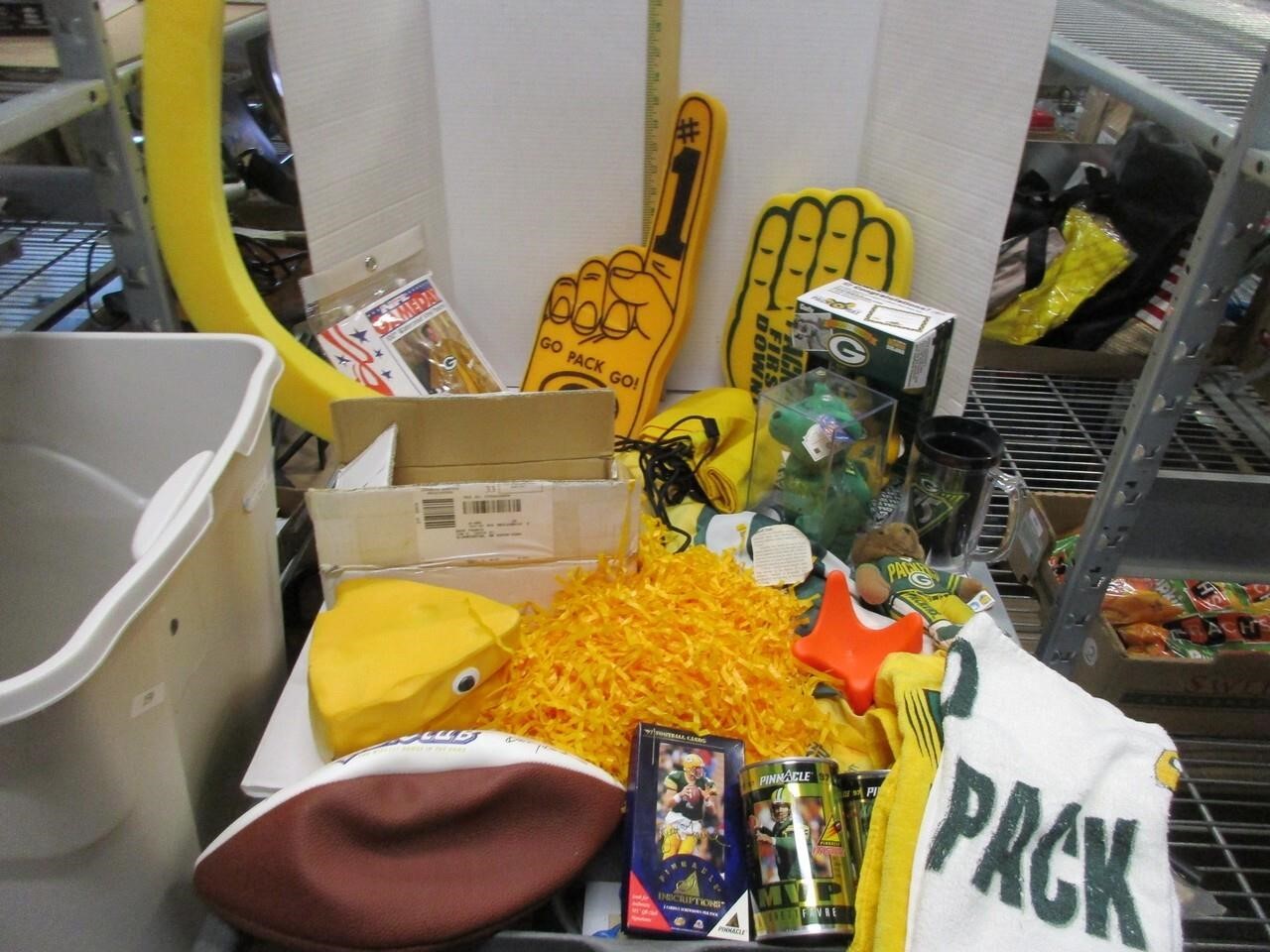 Assorted Green Bay Packer items